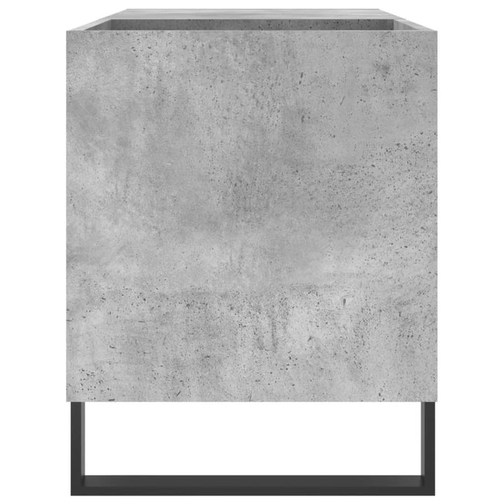 vinylskab 85x38x48 cm konstrueret træ betongrå