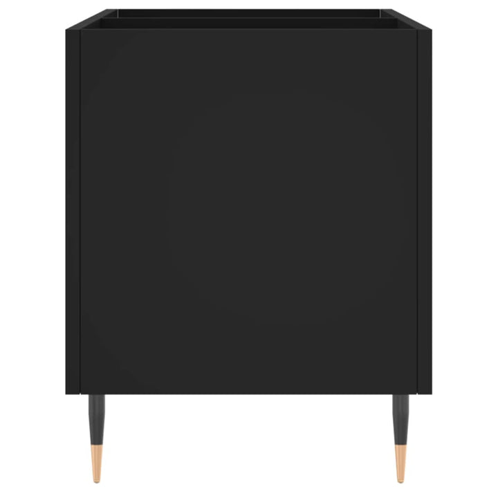 vinylskab 74,5x38x48 cm konstrueret træ sort