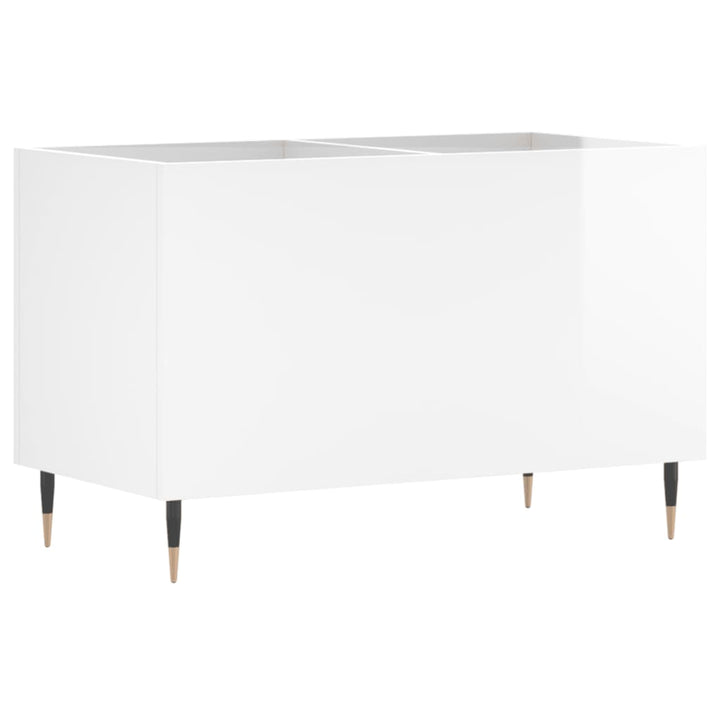 vinylskab 74,5x38x48 cm konstrueret træ hvid højglans