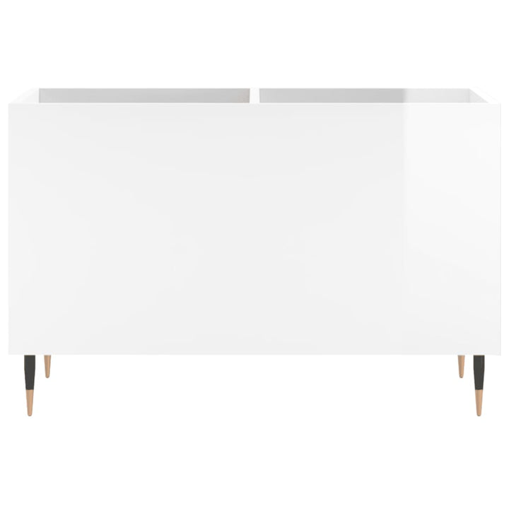 vinylskab 74,5x38x48 cm konstrueret træ hvid højglans