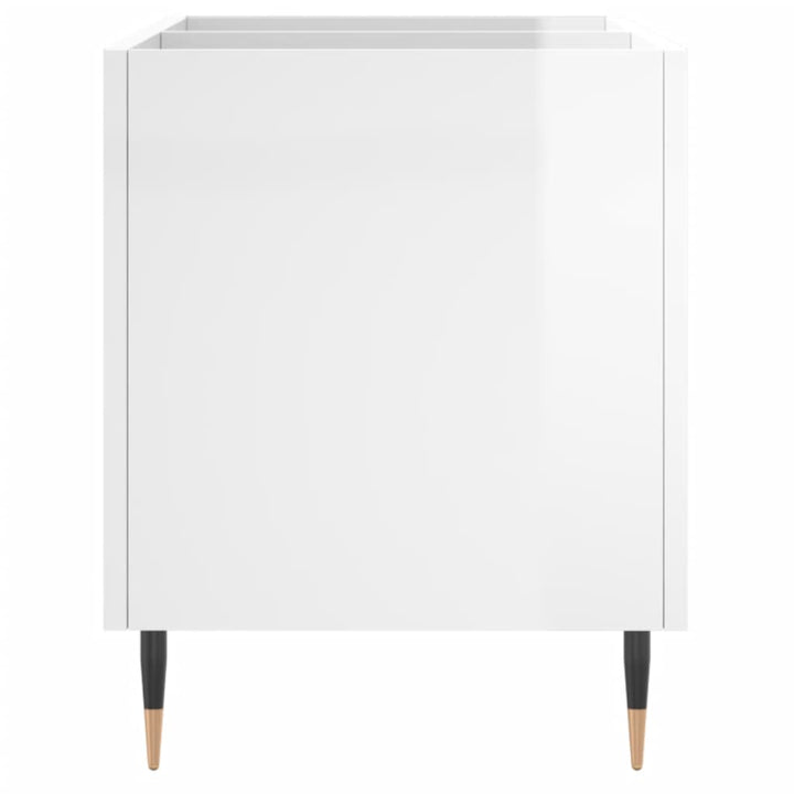 vinylskab 74,5x38x48 cm konstrueret træ hvid højglans