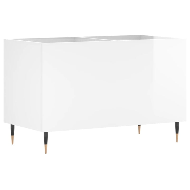 vinylskab 74,5x38x48 cm konstrueret træ hvid højglans