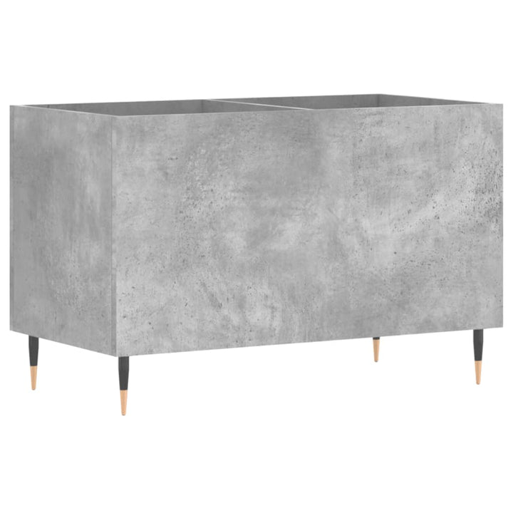 vinylskab 74,5x38x48 cm konstrueret træ betongrå
