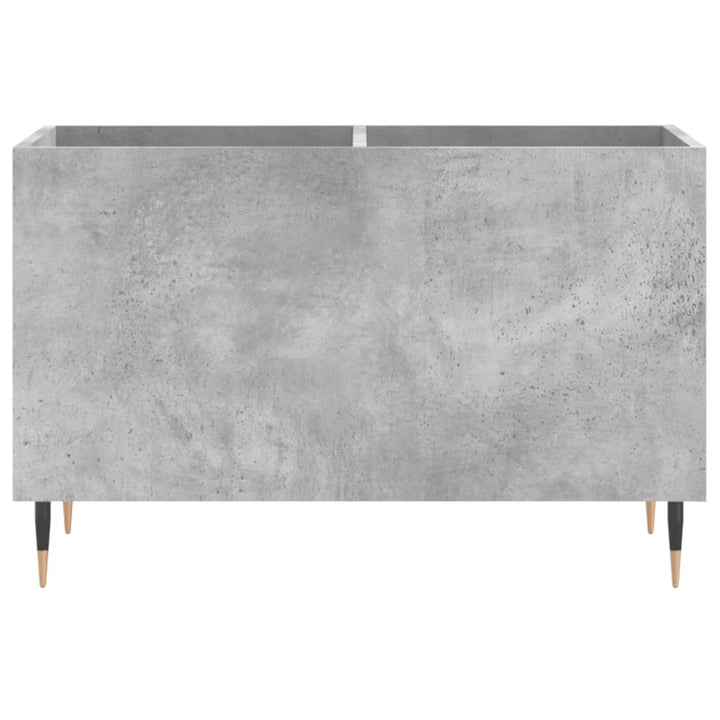 vinylskab 74,5x38x48 cm konstrueret træ betongrå
