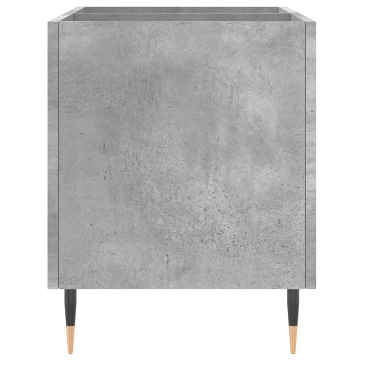 vinylskab 74,5x38x48 cm konstrueret træ betongrå
