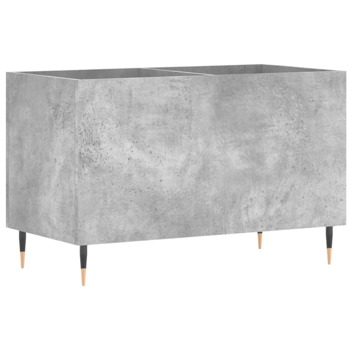 vinylskab 74,5x38x48 cm konstrueret træ betongrå