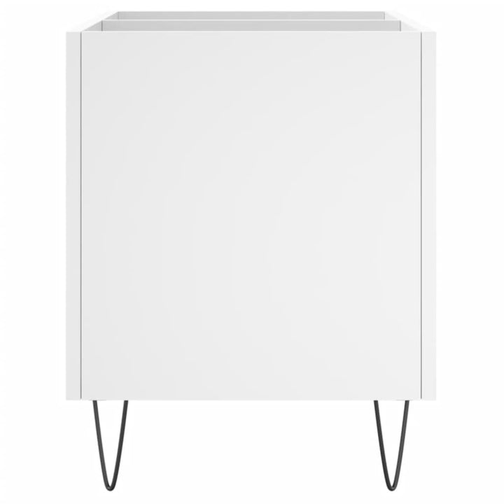 vinylskab 74,5x38x48 cm konstrueret træ hvid
