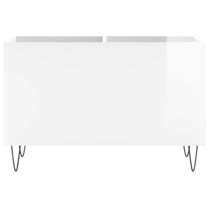 vinylskab 74,5x38x48 cm konstrueret træ hvid højglans