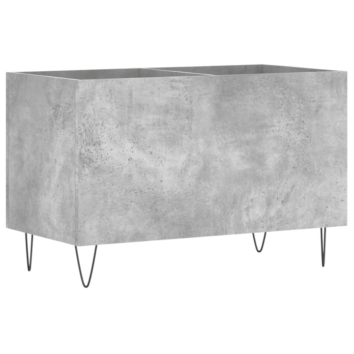 vinylskab 74,5x38x48 cm konstrueret træ betongrå