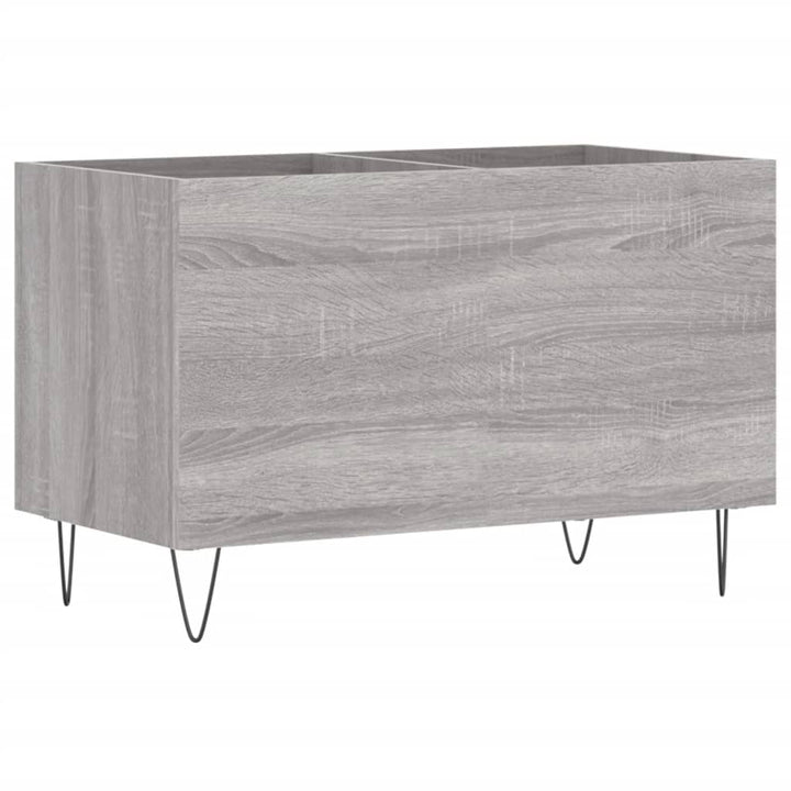 vinylskab 74,5x38x48 cm konstrueret træ grå sonoma-eg