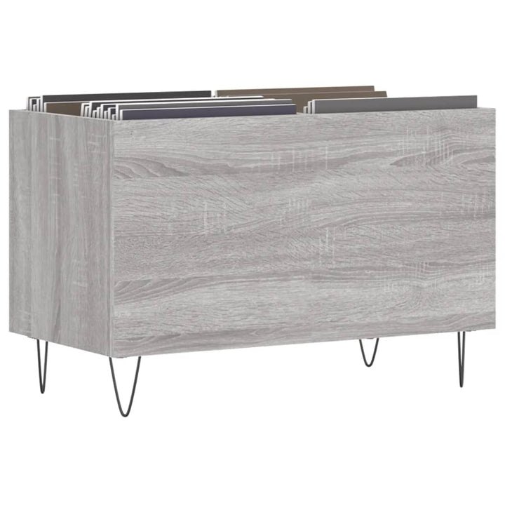 vinylskab 74,5x38x48 cm konstrueret træ grå sonoma-eg