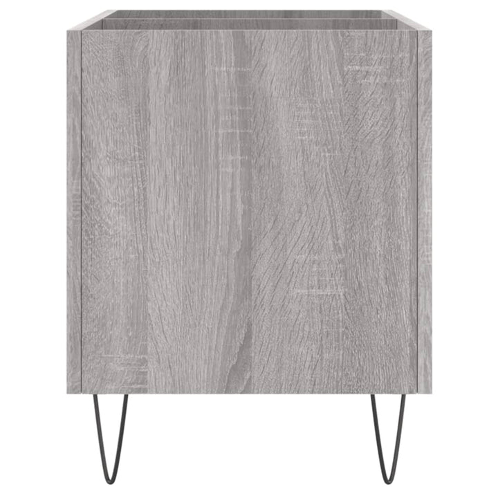 vinylskab 74,5x38x48 cm konstrueret træ grå sonoma-eg