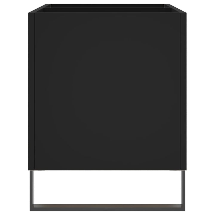 vinylskab 74,5x38x48 cm konstrueret træ sort