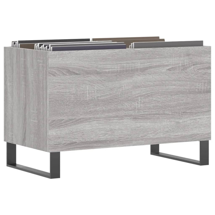 vinylskab 74,5x38x48 cm konstrueret træ grå sonoma-eg