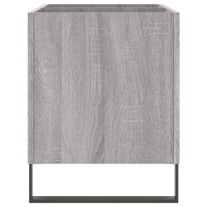 vinylskab 74,5x38x48 cm konstrueret træ grå sonoma-eg