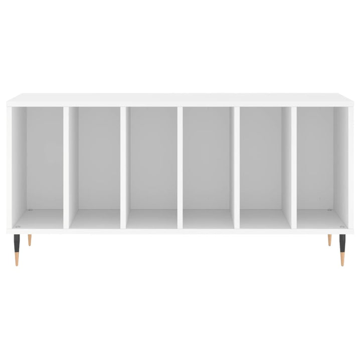 vinylskab 100x38x48 cm konstrueret træ hvid