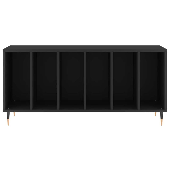 vinylskab 100x38x48 cm konstrueret træ sort