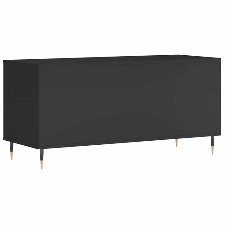 vinylskab 100x38x48 cm konstrueret træ sort