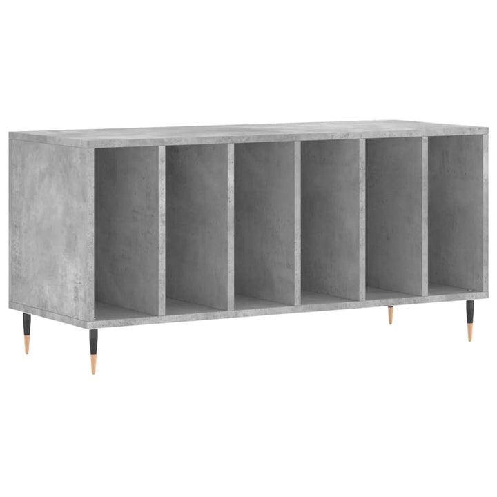 vinylskab 100x38x48 cm konstrueret træ betongrå