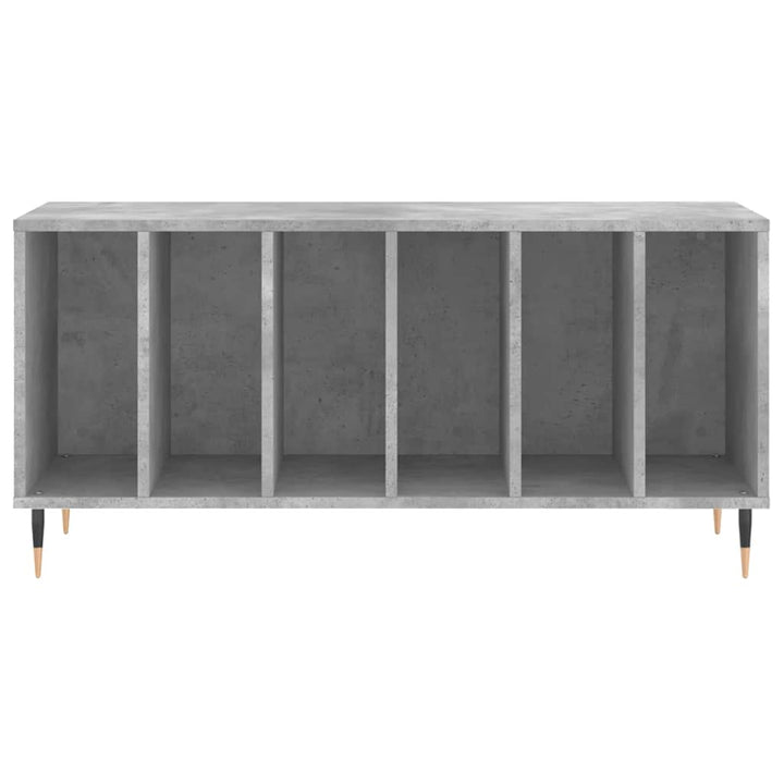 vinylskab 100x38x48 cm konstrueret træ betongrå