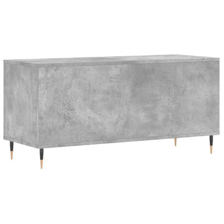 vinylskab 100x38x48 cm konstrueret træ betongrå