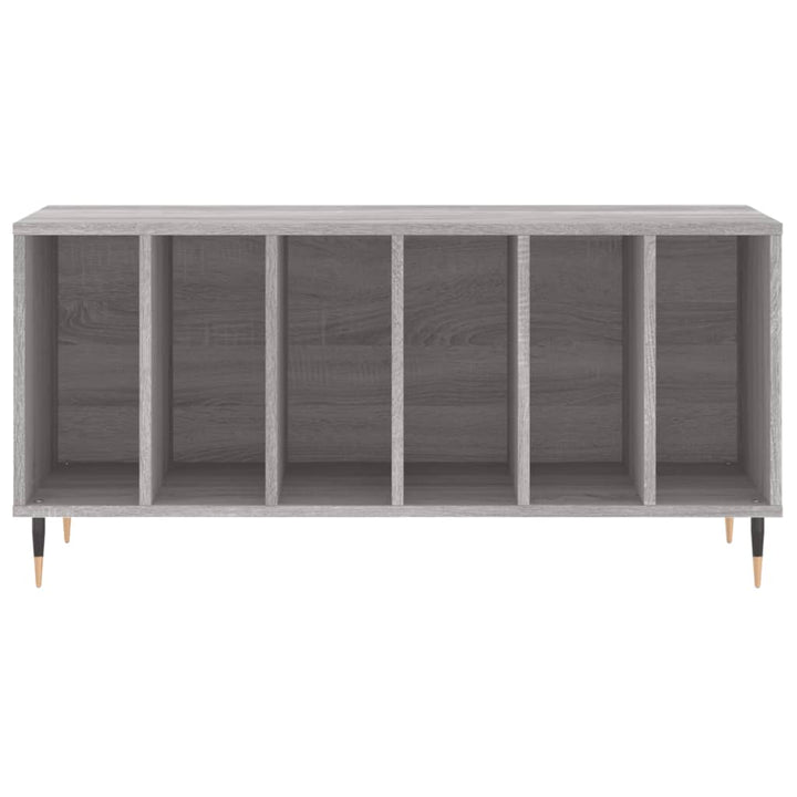 vinylskab 100x38x48 cm konstrueret træ grå sonoma-eg