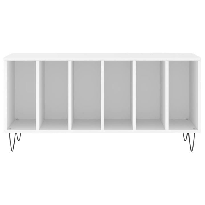 vinylskab 100x38x48 cm konstrueret træ hvid