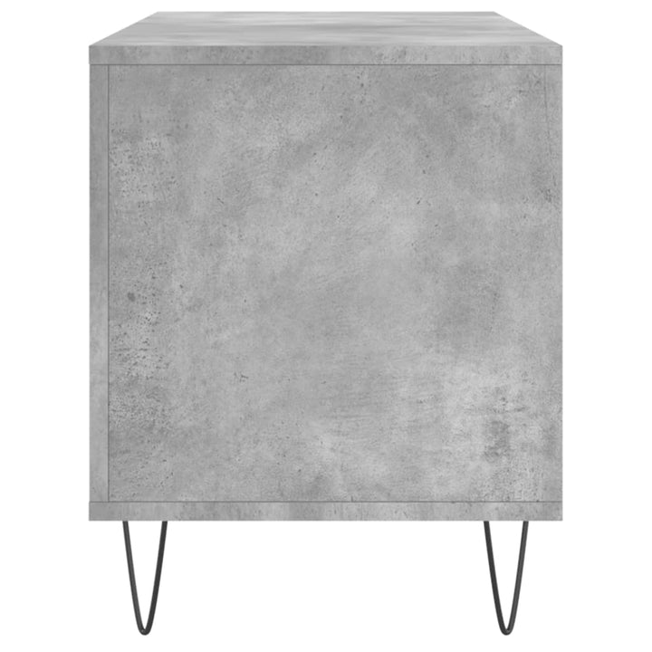 vinylskab 100x38x48 cm konstrueret træ betongrå