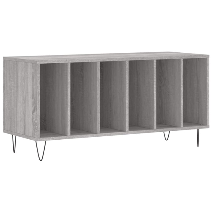 vinylskab 100x38x48 cm konstrueret træ grå sonoma-eg