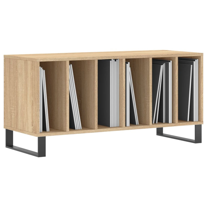 vinylskab 100x38x48 cm konstrueret træ sonoma-eg