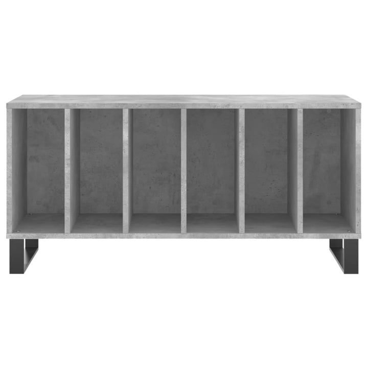 vinylskab 100x38x48 cm konstrueret træ betongrå