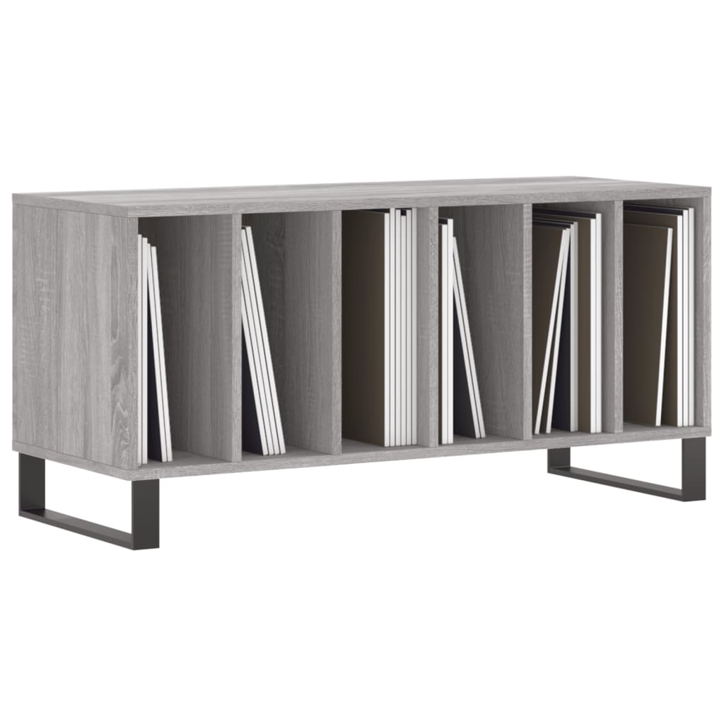 vinylskab 100x38x48 cm konstrueret træ grå sonoma-eg