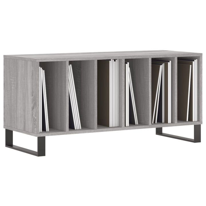 vinylskab 100x38x48 cm konstrueret træ grå sonoma-eg
