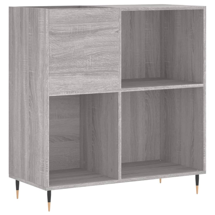vinylskab 84,5x38x39 cm konstrueret træ grå sonoma-eg