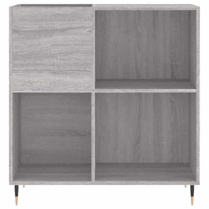 vinylskab 84,5x38x39 cm konstrueret træ grå sonoma-eg