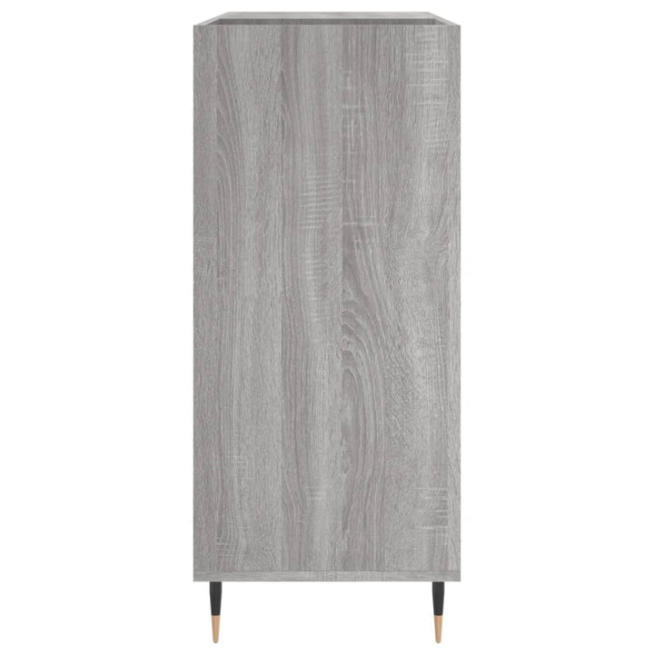 vinylskab 84,5x38x39 cm konstrueret træ grå sonoma-eg
