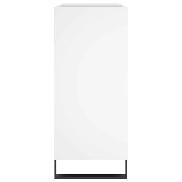 vinylskab 84,5x38x89 cm konstrueret træ hvid