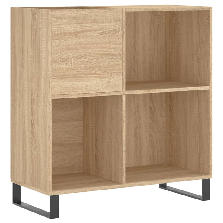 vinylskab 84,5x38x39 cm konstrueret træ sonoma-eg