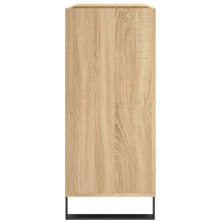 vinylskab 84,5x38x39 cm konstrueret træ sonoma-eg