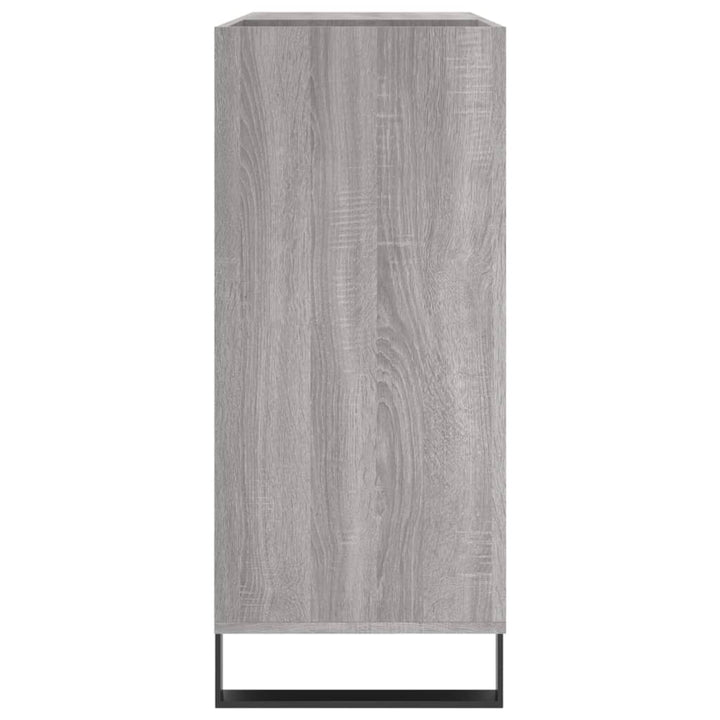vinylskab 84,5x38x39 cm konstrueret træ grå sonoma-eg