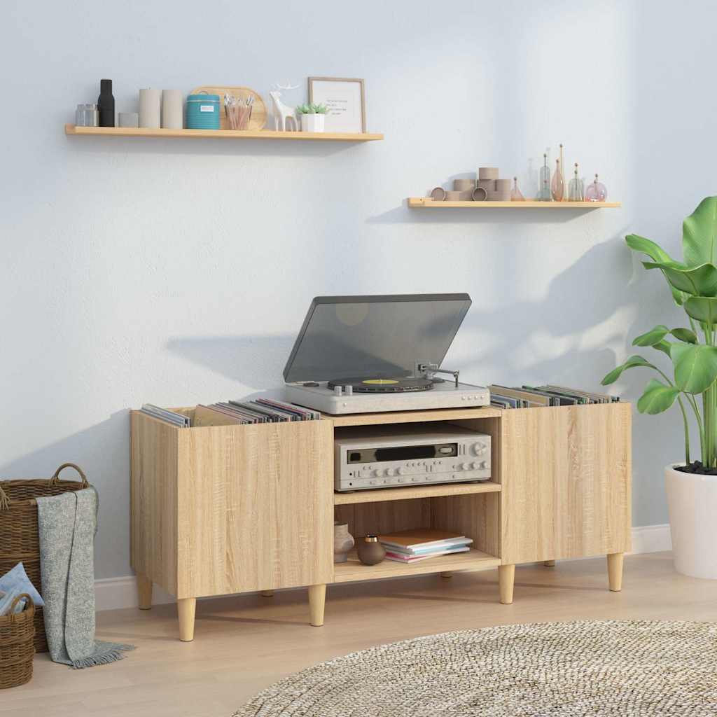 pladeskab Sonoma eg 121x38x48 cm konstrueret træ