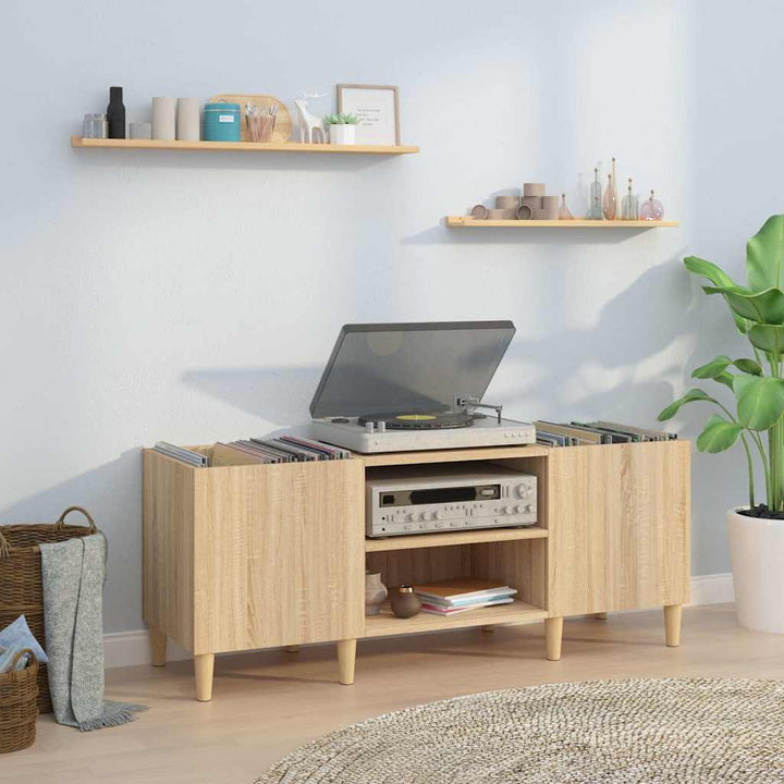 pladeskab Sonoma eg 121x38x48 cm konstrueret træ