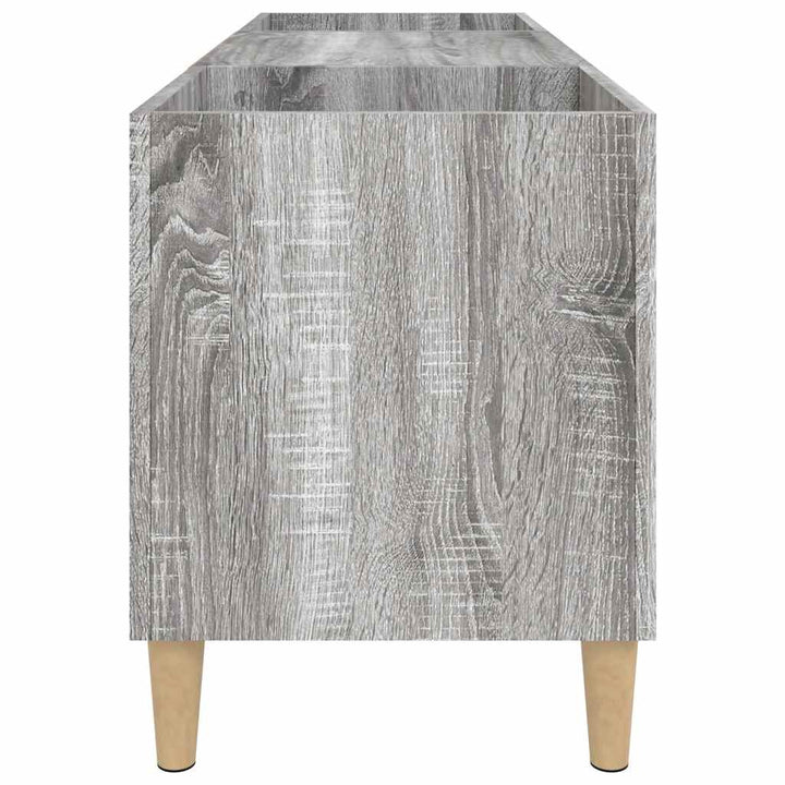 vinylskab 121x38x48 cm konstrueret træ grå sonoma-eg