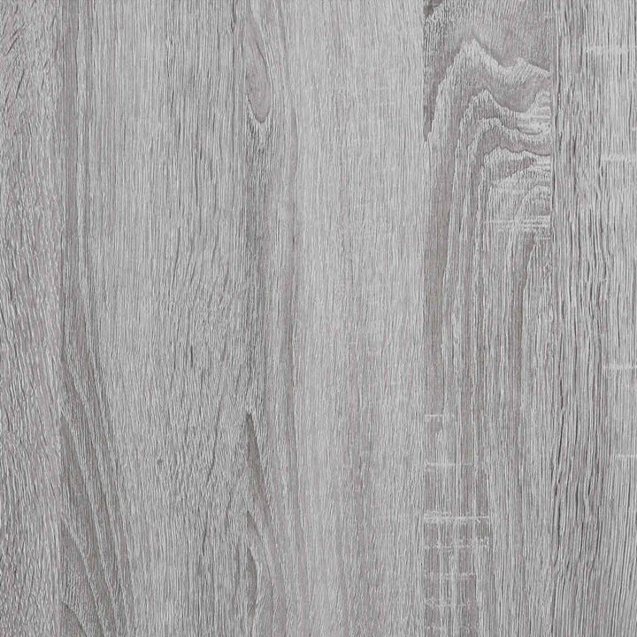 vinylskab 121x38x48 cm konstrueret træ grå sonoma-eg