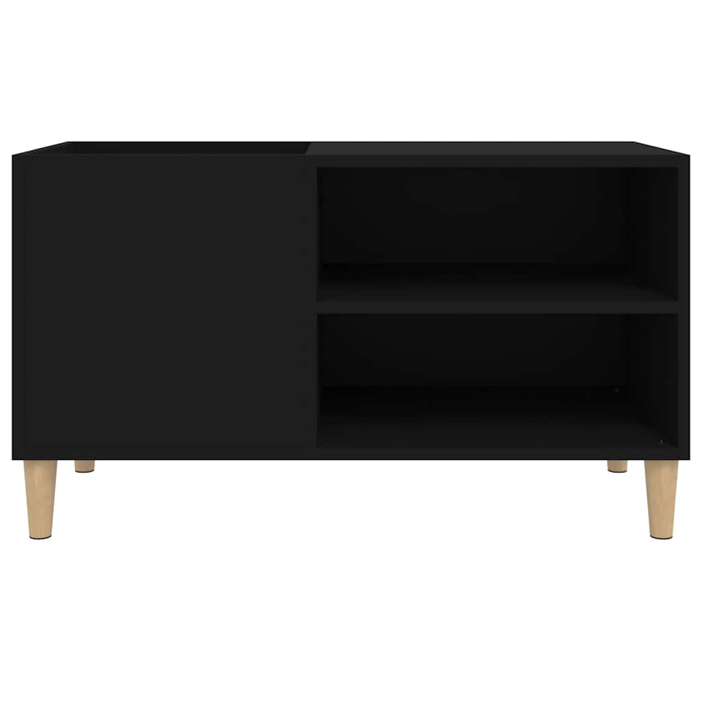 vinylskab 84,5x38x48 cm konstrueret træ sort