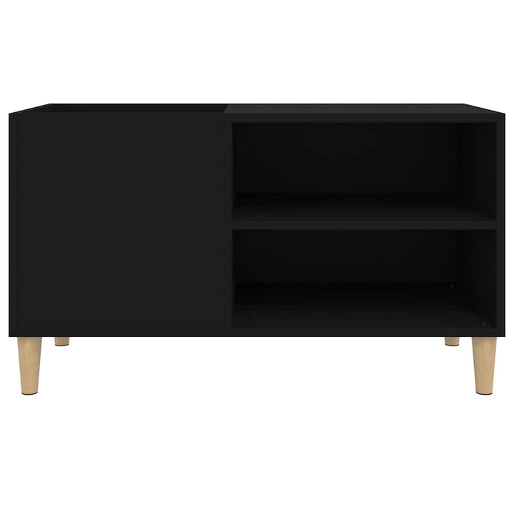 vinylskab 84,5x38x48 cm konstrueret træ sort