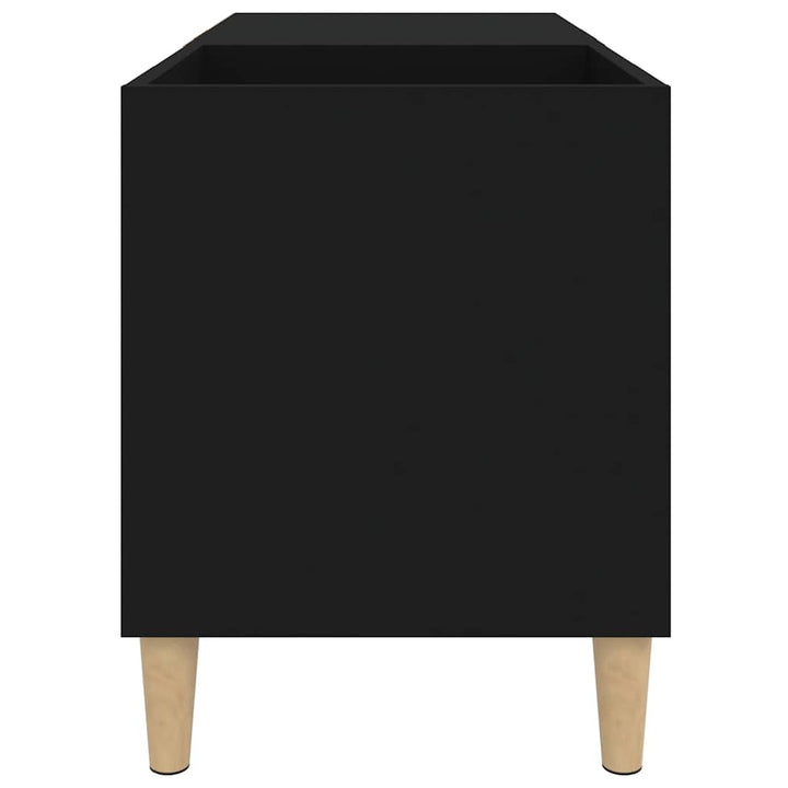 vinylskab 84,5x38x48 cm konstrueret træ sort
