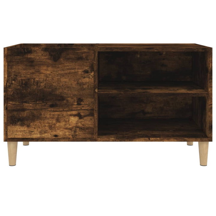 vinylskab 84,5x38x48 cm konstrueret træ røget egetræsfarve