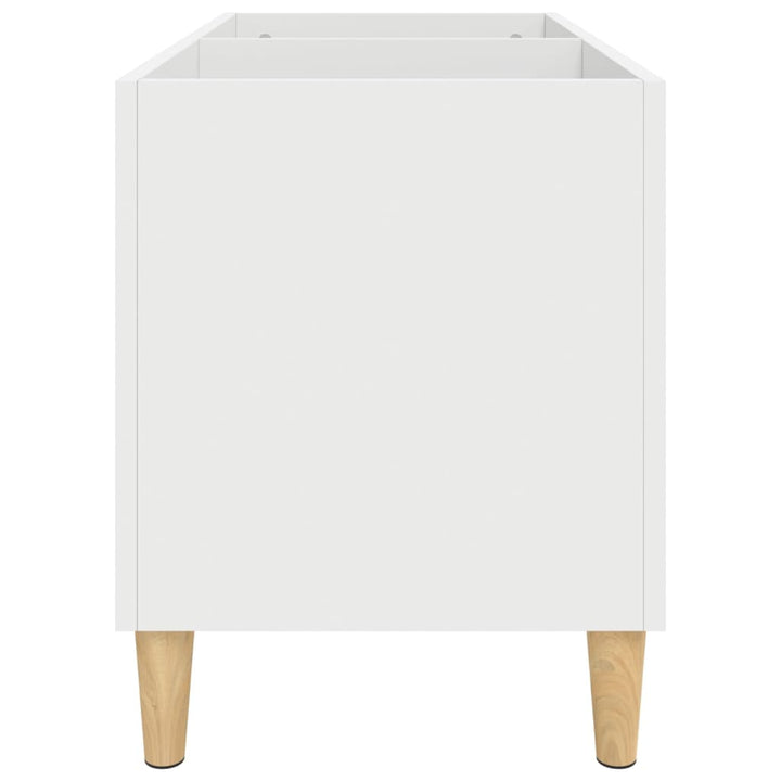 vinylskab 74,5x38x48 cm konstrueret træ hvid