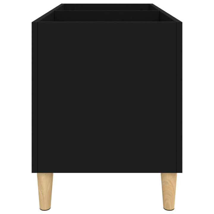 vinylskab 74,5x38x48 cm konstrueret træ sort